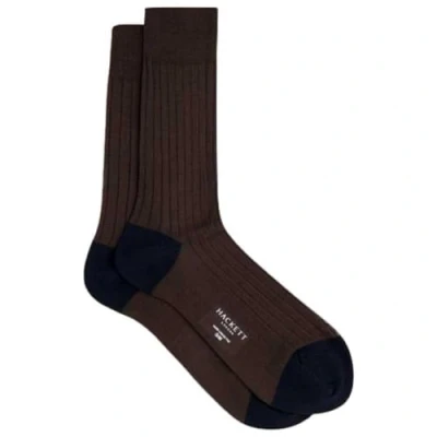 Abbildung von Hackett London Herren Baumwollsocken, Braun (Dunkelbraun), S