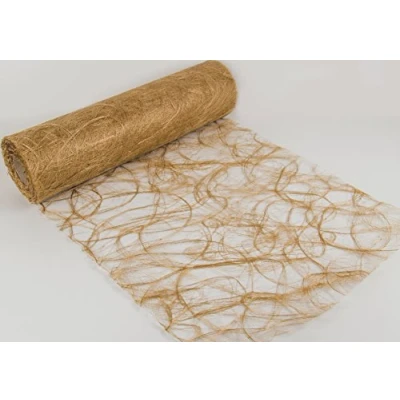 Abbildung von Unbekannt 25 m x 30 cm Sizoweb® Vlies Original Tischband Tischläufer Gold für Hochzeit, Weihnachten