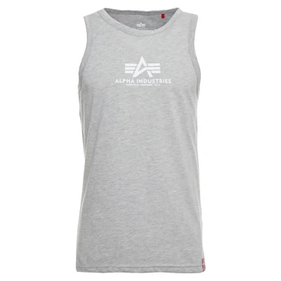 Abbildung von Alpha Industries Herren Basic Tank T Shirt, Grey Heather, L