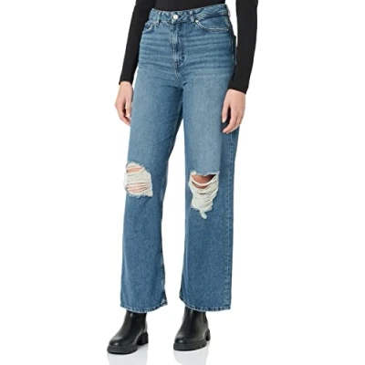 Abbildung von JJXX Jxtokyo Jeans Relaxed Fit, Damen, Größe: 29x34, Dark blue denim