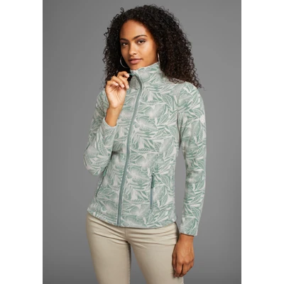 Abbildung von KangaROOS Fleecejacke für kühle Tage, aus Fleece, figurbetonte Passform, hüftlang