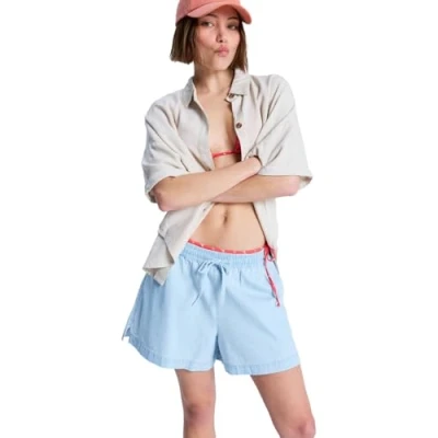 Abbildung von Roxy Lekeitio Break MID Jeans Shorts, Damen, Größe: Medium, Blue denim