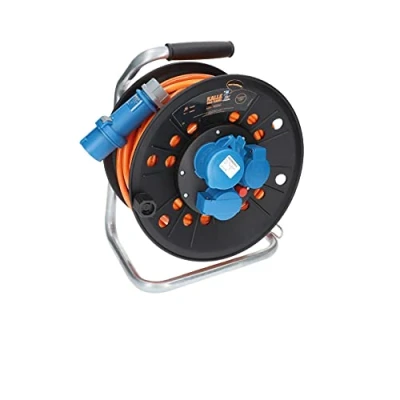 Abbildung von KALLE DAS KABEL Kabeltrommel Camping CEE Campingkabeltrommel Wohnmobil H07BQ F 3G 2,5mm² EXTREME SIGNAL 25 Meter