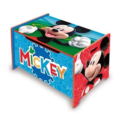 Abbildung von Disney Nixy Children Spielzeugkiste mit Bank aus Holz, Mickey Mouse