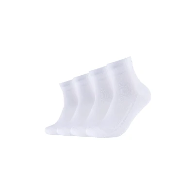 Abbildung von Skechers Online Basic Cushioned Quarter 4 PACK Unisex Socken, Damen, Größe: 35 38, White