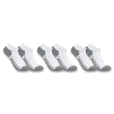 Abbildung von Carhartt Herren Force Midweight Low Cut 3 Pack Socken, Weiss/opulenter Garten, Large