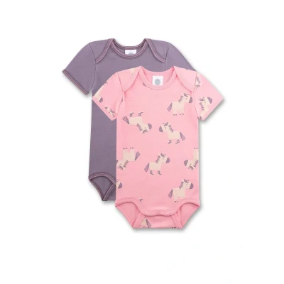 Abbildung von Sanetta Kurzarm Doppelpack Body für Kinder, Größe: 104, Rosa