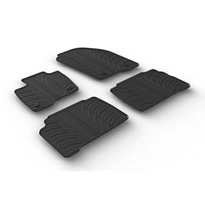 Abbildung von Gledring 0552 Fußmattensatz Gummi vorne und hinten 4 schwarz 750mm 550mm FORD: S Max Mk2, Galaxy Mk3 MPV