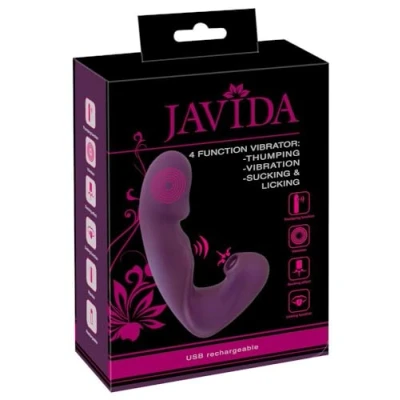 Abbildung von Vibrator „4 Function“ mit Klopf Funktion und Klitoris Sauger