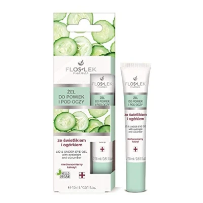 Abbildung von Floslek Pharma Augen und Unteraugen Gel mit Eyebright Gurke, 15 ml