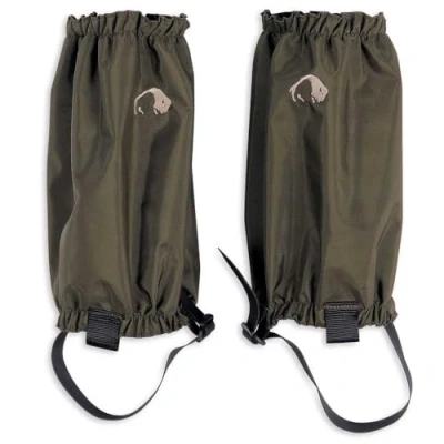 Abbildung von Tatonka Gaiter 420 HD Short Wasserdichte Gamaschen mit Schuh Riemen und Reißverschluss Schützen Schuhe Hosenbeine beim Wandern Trekken (olive)