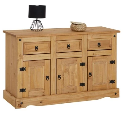 Abbildung von CARO Möbel Sideboard SALSA, Kommode Mexico Stil Anrichte Highboard Mexiko Kiefer m