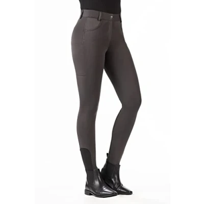 Abbildung von HKM Reithose Emma mit Silikon Vollbesatz Dunkelgrau 40