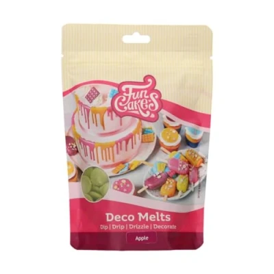 Abbildung von FunCakes Deco Melts Grüner Apfel Geschmack Dip, Drip, Dekorieren! in der Mikrowelle schmelzen und jede Form gießen!