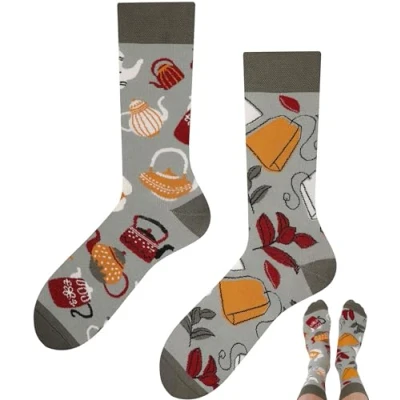 Abbildung von TODO Lustige Socken Damen und Herren, Coole mit Motiv Bunte, Mehrfarbige, Verrückte (43 46, Tea)