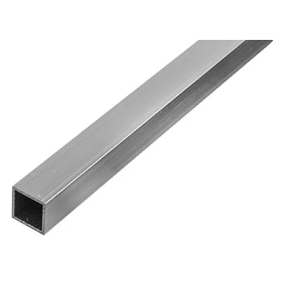 Abbildung von Alberts 472801 Vierkantrohr Aluminium, natur 1000 x 15 mm