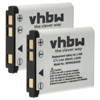 Abbildung von vhbw Ersatz für Fujifilm NP 45A, 45, 45B, 45S Kamera / Foto Akku Li Ion 600 mAh