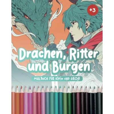 Abbildung von Drachen, Ritter und Burgen: Das perfekte Malbuch für Ritter, Drachen Burgen Fans