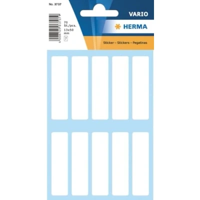 Abbildung von HERMA 10 x Vielzweck Etiketten 13x50mm weiß VE=70 Stück