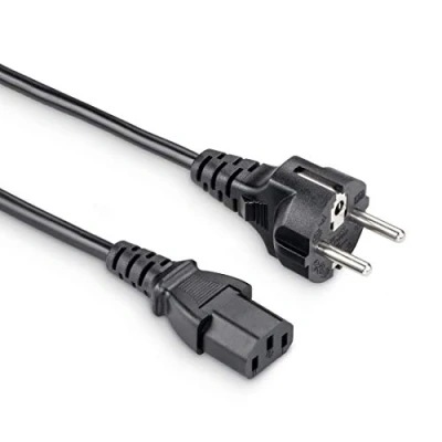 Abbildung von Hama Netzkabel für Kaltgeräte 1,5 m (PC Stromkabel Monitor, Drucker, PS3 / PS4 PRO, 3 polig) Anschlusskabel schwarz