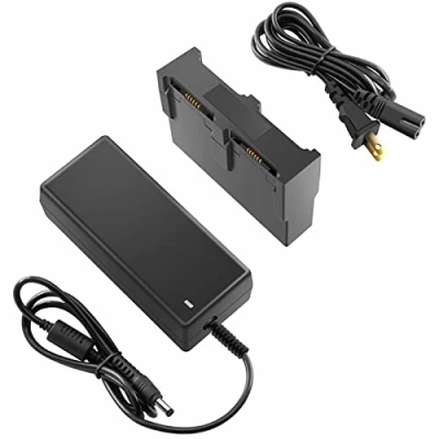 Abbildung von LYONGTECH LCD Display Akku Ladegerät für DJI Spark Drohne, lädt 4 Batterie,Akkuladestation Hub Zubehör