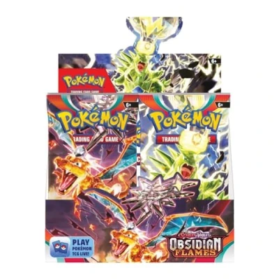 Abbildung von POKÉMON Sammelkarte Pokémon Scarlet &amp; Violet Obsidian Flames Booster Display Englisch