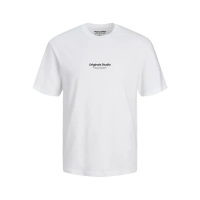 Abbildung von Jack &amp; Jones Jorvesterbro TEE SS CREW NECK NOOS Tshirt print, Herren, Größe: 3XL, Bright white