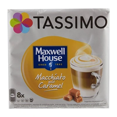 Abbildung von Tassimo Maxwell House Latte Macchiato Karamell 16 T Discs 8 Portionen