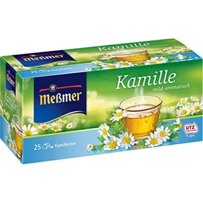 Abbildung von Meßmer Kamille 25 Teebeutel Vegan Glutenfrei Laktosefrei