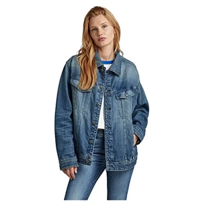 Abbildung von G STAR RAW Damen Oversized Western Jacket, Blau (antique faded niagara D22579 D317 D885), S