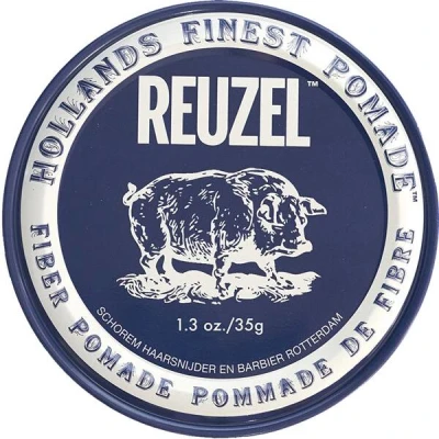 Abbildung von Reuzel Faserpomade, geringer Glanz, fester Halt, texturiertes, volleres Aussehen, im Laufe des Tages leicht neu frisierbar, 1,3 oz/35 g