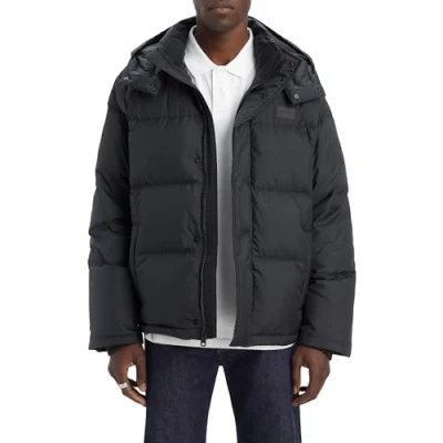 Abbildung von Levi&#039;s Laurel Short Puffer Daunenjacke, Herren, Größe: XL, Jet black
