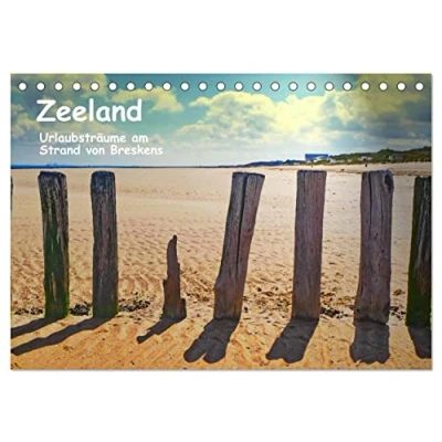 Abbildung von Zeeland Urlaubsträume am Strand von Breskens (Tischkalender 2025 DIN A5 quer), CALVENDO Monatskalender