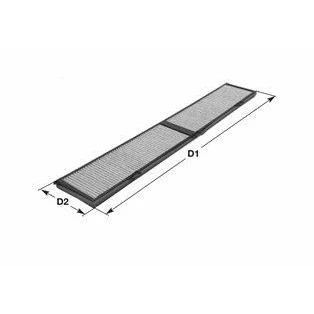 Abbildung von Filter, Innenraumluft CLEAN FILTERS NC2343