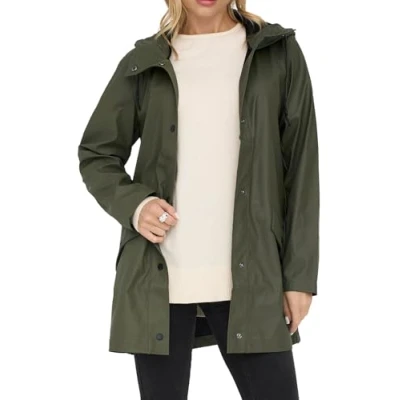 Abbildung von ONLY Damen Onlelisa Raincoat Otw Regenjacke, Kalamata, XXS EU