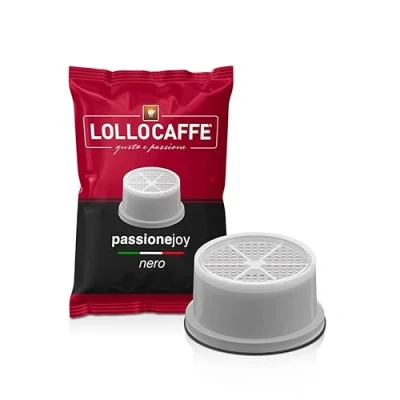 Abbildung von 100 kaffee Kapseln Nero Comè. Lavazza Espresso Point Lollo