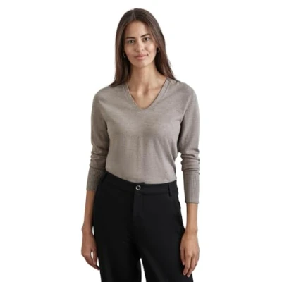 Abbildung von Street One MIT Details Strickpullover, Damen, Größe: 46, Beige