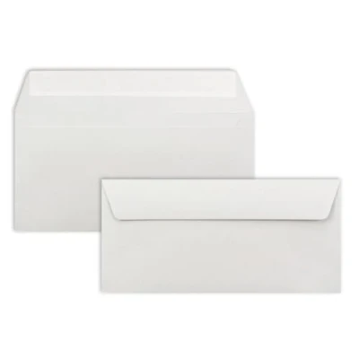 Abbildung von 300 Brief Umschläge DIN Lang Hellgrau 110 g/m² 11 x 22 cm sehr formstabil Haftklebung Qualitätsmarke: FarbenFroh by GUSTAV NEUSER