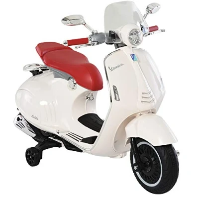 Abbildung von HOMCOM Elektro Kindermotorrad Kinderfahrzeug mit MP3 Musik Beleuchtung, 3 6 Jahre, Belastbarkeit 30 kg, (1 tlg), für Kinder, Weiß