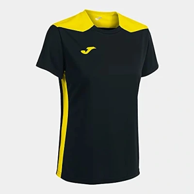 Abbildung von Joma Championship VI Kurzarm T Shirt Schwarz Gelb, 901265.109.M