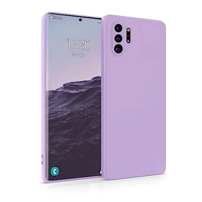 Abbildung von MyGadget Hülle für Samsung Galaxy Note 10 Plus robuste Silikon Schutzhülle TPU Case Slim Silikonhülle Back Cover Kratzfest Handyhülle Matt Lila