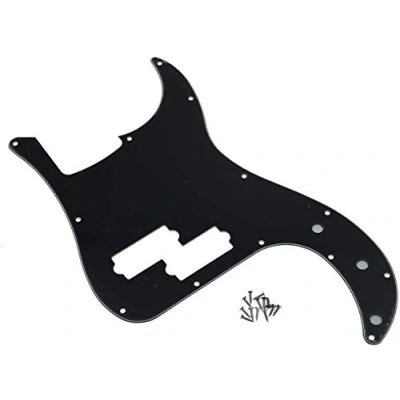 Abbildung von Dopro 13 Loch Precision Bass Pickguard PB P Schlagplatte für USA/Mexican FD Schwarz 3 lagig