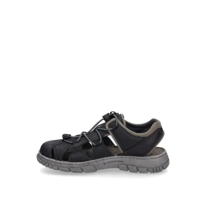Abbildung von Josef Seibel Herren geschlossene Sandalen Brendan 05,Weite G (Normal),Freizeitschuhe,offene Schuhe,Strandschuhe,schwarz Kombi,45 EU