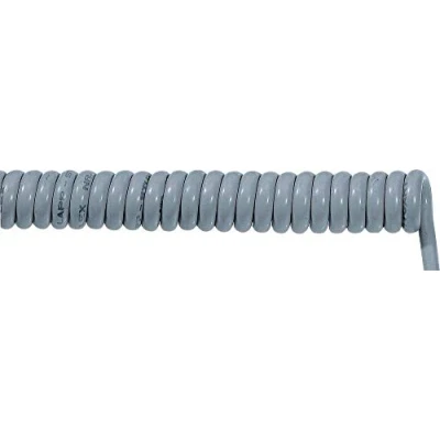 Abbildung von Lapp Spiralkabel ÖLFLEX® SPIRAL 400 P 70002656 500 mm / 1500 4G 1 mm² grau Stück