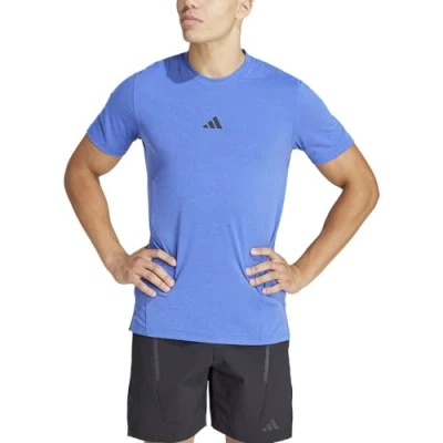 Abbildung von adidas Performance Designed FOR Training Workout Tshirt basic, Herren, Größe: Large, Semi lucid blue