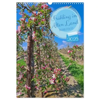 Abbildung von Frühling im Alten Land Baumblütenzeit (Wandkalender 2025 DIN A3 hoch), CALVENDO Monatskalender