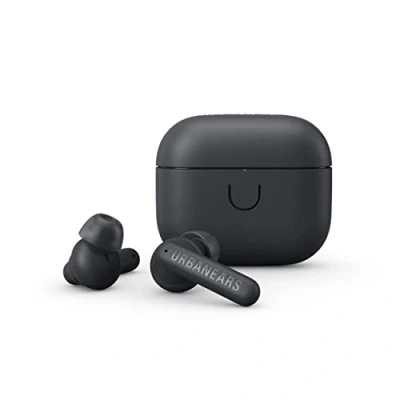 Abbildung von Urbanears Boo Tip True Wireless Kopfhörer, 30 Stunden Spielzeit, IPX4 bewertet als wasserfest Anthrazitschwarz, klein Mittel Groß, 1006192