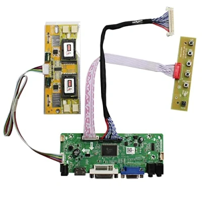 Abbildung von VSDISPLAY HDMI VGA DVI LVDs Controller Karte für 20.1&quot; 22 Zoll 1680x1050 30Pin M201EW02 M220EW01 4CCFL LCD Panel