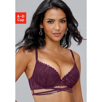 Abbildung von Lascana Pushup BH, Damen, Größe: 70D, Aubergine