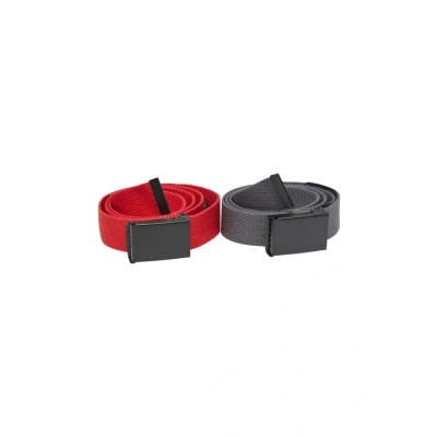 Abbildung von Urban Classics 2PACK Gürtel, Größe: One Size, Cityred black magnet